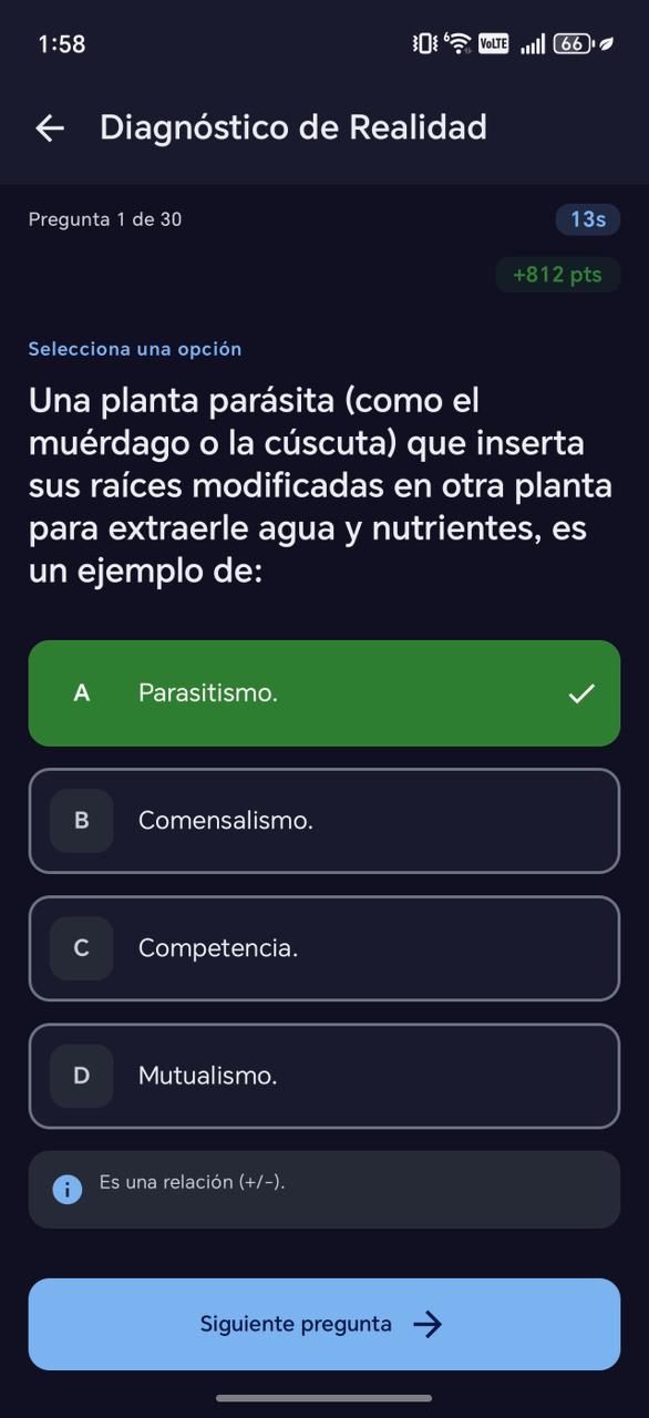 Pregunta correcta Verodita
